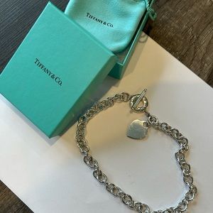 Tiffany toggle necklace with box.
